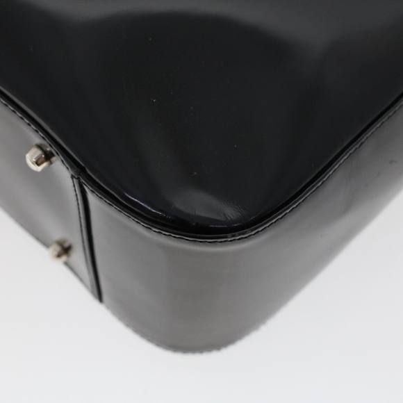 GUCCI Interlocking Hand Bag Patent leather Black 000.1013.0504 Auth fm2490 - Picture 8 of 16